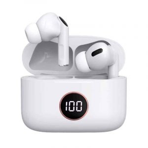 auriculares stereo bluetooth dual pod earbuds lcd cool air pro blanco 4