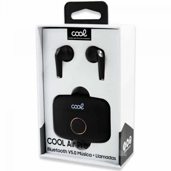 auriculares stereo bluetooth dual pod earbuds lcd cool air pro negro 3