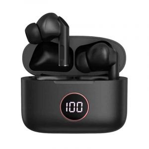 auriculares stereo bluetooth dual pod earbuds lcd cool air pro negro 4