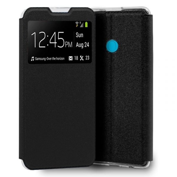 funda flip cover para samsung galaxy m11 a11 liso negro 1