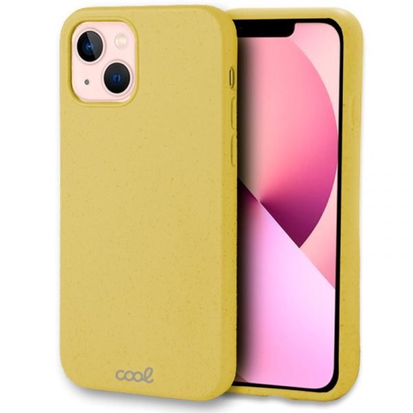 carcasa iphone 13 eco biodegradable amarillo 1