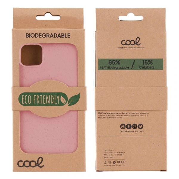 carcasa iphone 13 eco biodegradable rosa 2