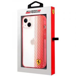 carcasa iphone 13 mini licencia ferrari transparente rojo 2