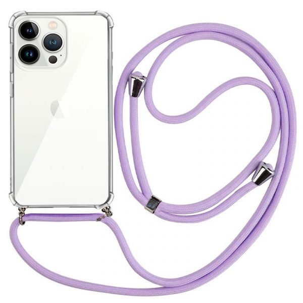 carcasa iphone 13 pro cordon violeta 1