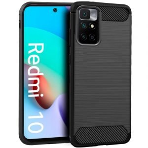 Cool Funda Carbón Negro para Xiaomi Redmi Note 10 5G / Pocophone