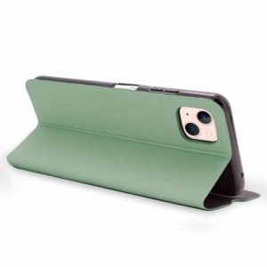 funda flip cover para iphone 13 elegance verde 2