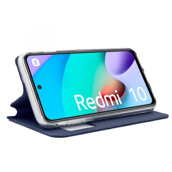 funda flip cover xiaomi redmi 10 liso azul 2