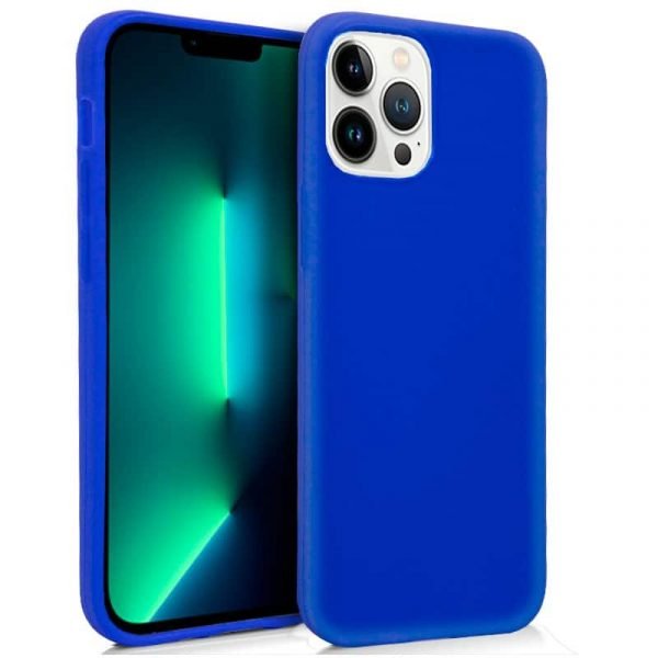 funda silicona para iphone 13 pro azul 1