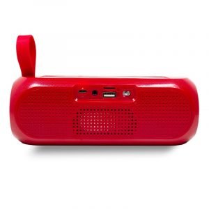 altavoz musica universal bluetooth cool glasgow rojo 10w con panel solar 2