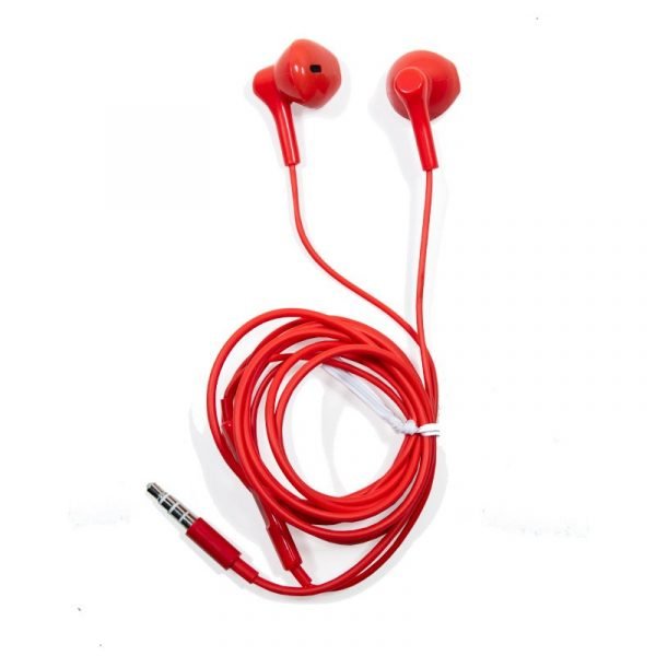 auriculares 35 mm cool bora stereo con micro rojo 2