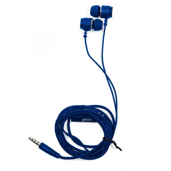 auriculares 35 mm cool metalizado stereo con micro azul 2