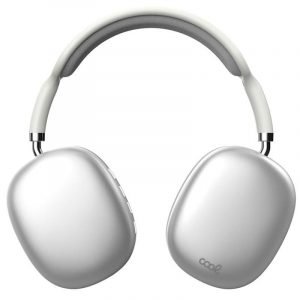 auriculares stereo bluetooth cascos cool active max blanco plata 2