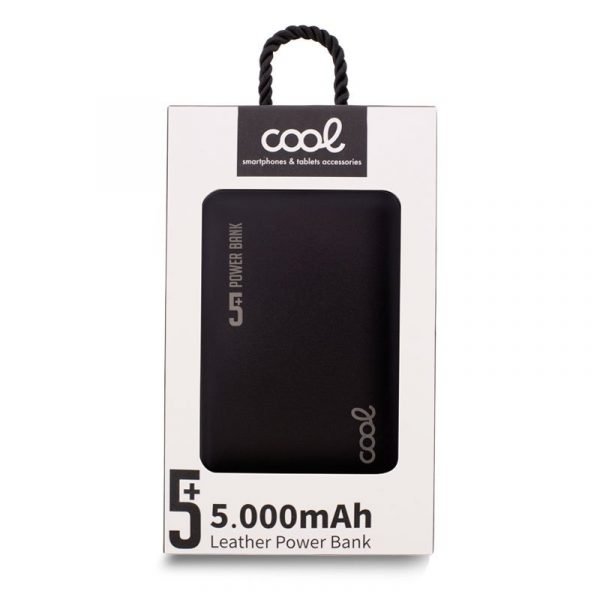 bateria externa power bank 5000 mah cool leather negro 1