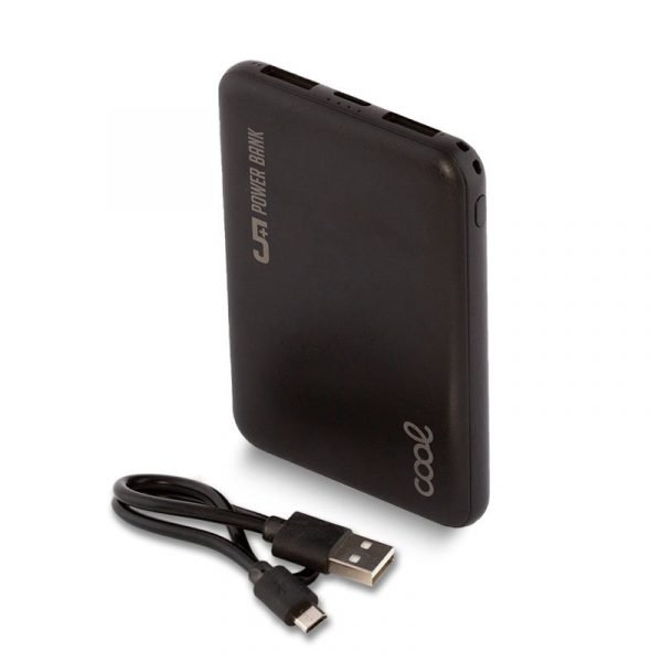 bateria externa power bank 5000 mah cool leather negro