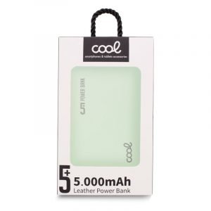 bateria externa power bank 5000 mah cool leather verde 2