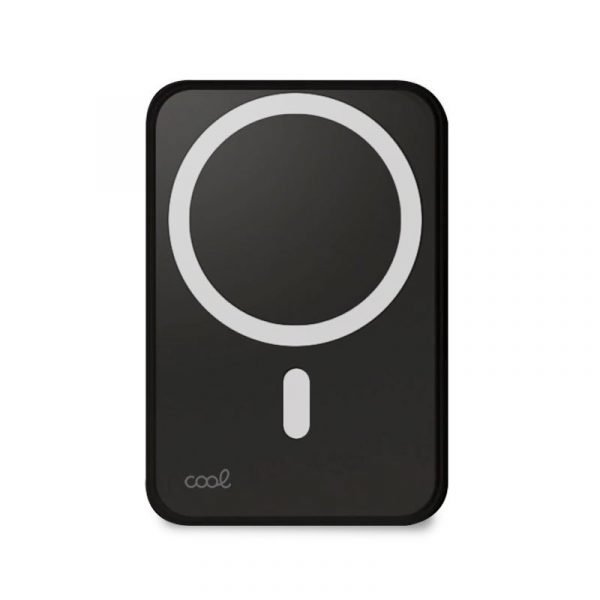 bateria externa universal magnetica power bank qi 5000 mah cool negro