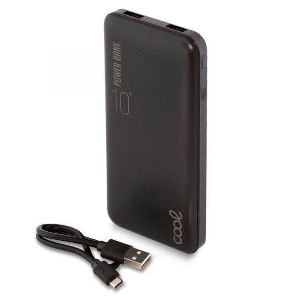 bateria externa universal power bank 10000 mah 2 x usb 21a cool leather negro