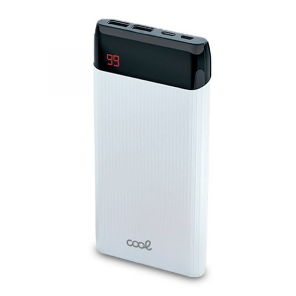 bateria externa universal power bank 10000 mah 2 x usb 2a cool waves blanco 1