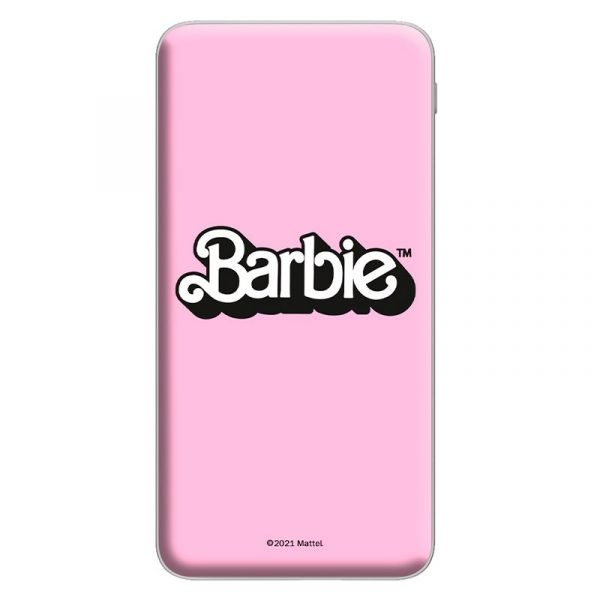 bateria externa universal power bank 10000 mah licencia barbie rosa