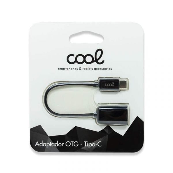 cable entrada usb otg tipo c universal cool negro 1