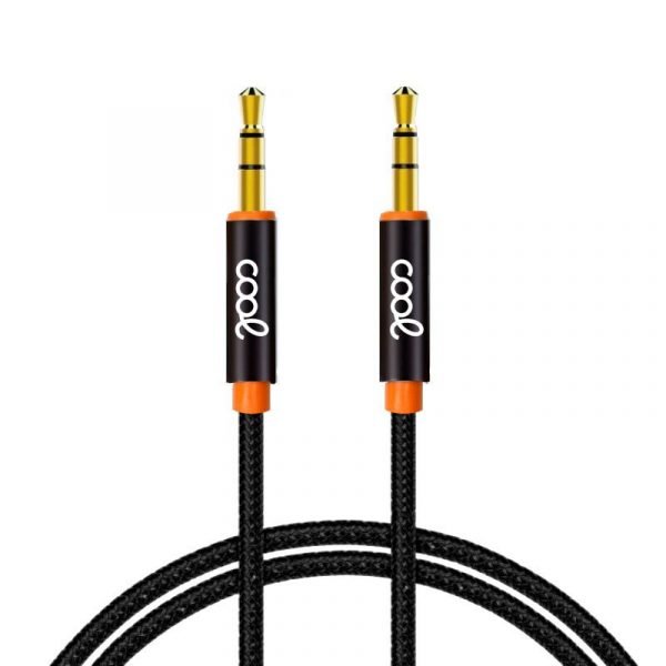 cable jack 35 mm a jack 35 mm cool audio audio nylon negro 1m