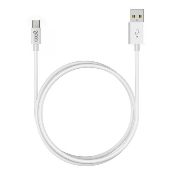cable usb compatible cool universal tipo c 3 metros blanco 24 amp 2