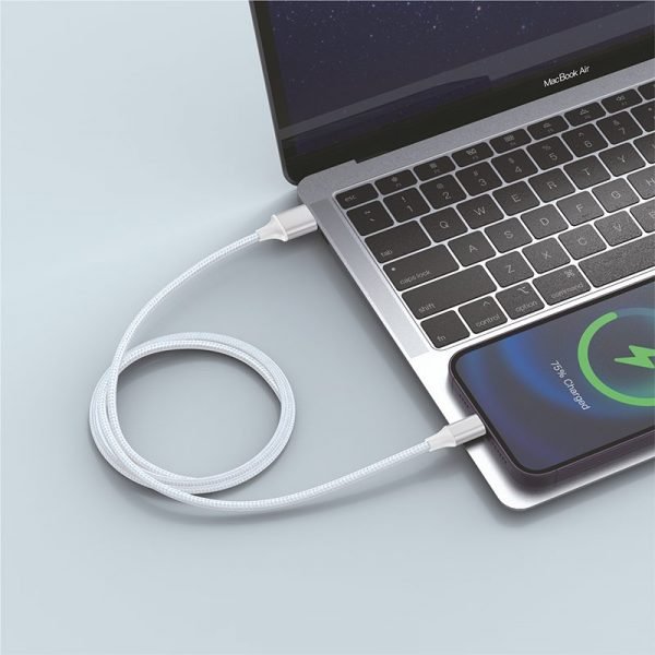 cable usb cool nylon universal lightning para iphone ipad 12 metros 2