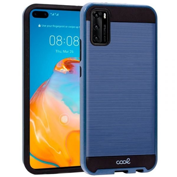 carcasa cool para huawei p40 aluminio azul