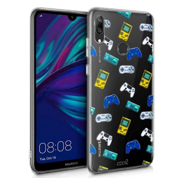 carcasa cool para huawei y7 2019 clear consolas