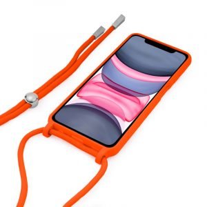 carcasa cool para iphone 11 cordon liso salmon 1