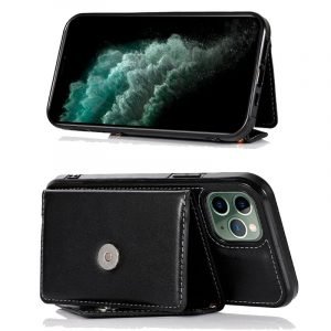carcasa cool para iphone 11 pro max colgante wallet negro 2