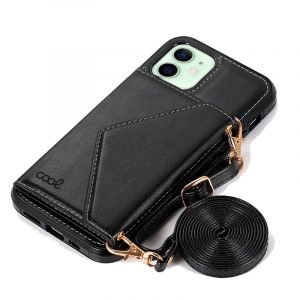 carcasa cool para iphone 12 12 pro colgante wallet negro 2