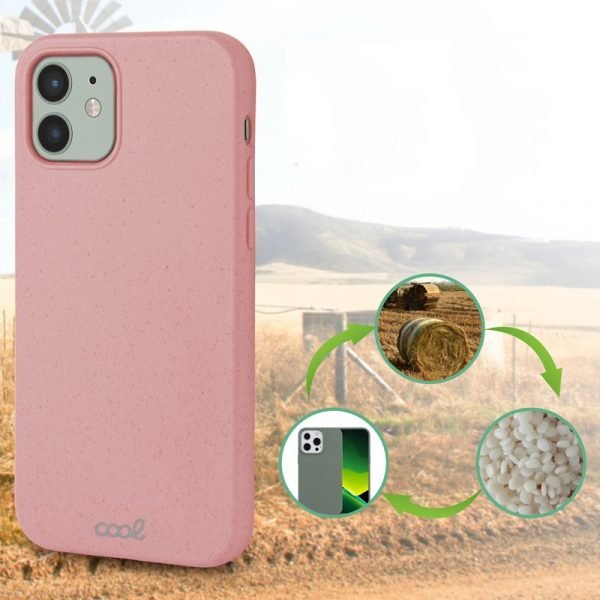 carcasa cool para iphone 12 12 pro eco biodegradable rosa 2