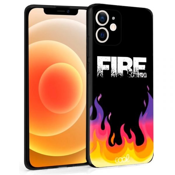 carcasa cool para iphone 12 mini dibujos fire