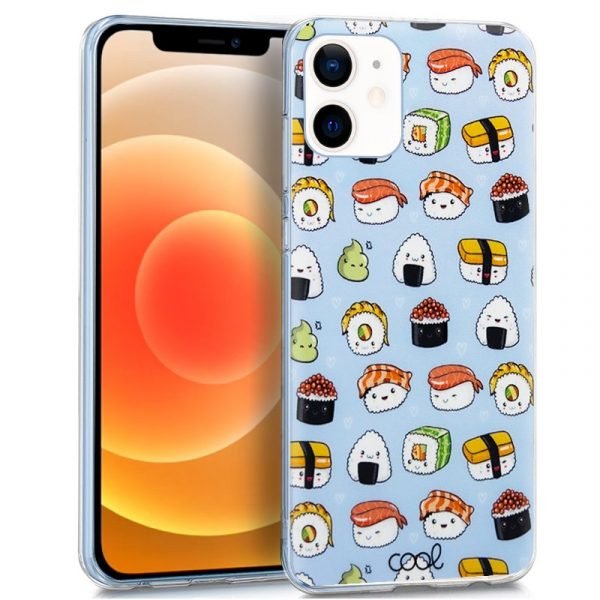 carcasa cool para iphone 12 mini dibujos sushi