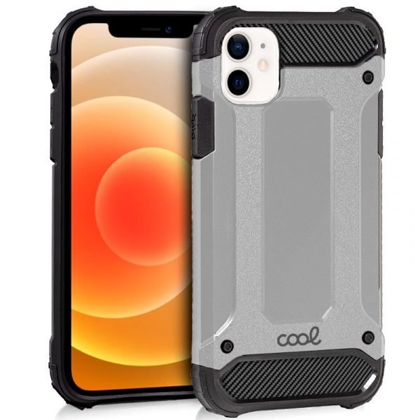 carcasa cool para iphone 12 mini hard case plata