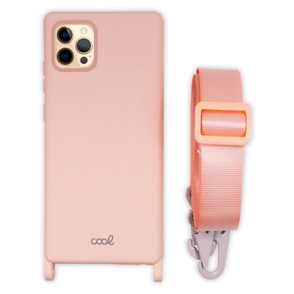 carcasa cool para iphone 12 pro max cinta rosa