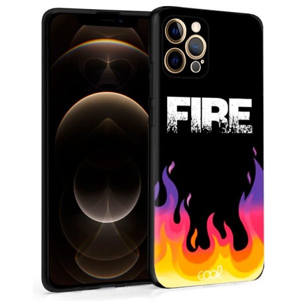 carcasa cool para iphone 12 pro max dibujos fire