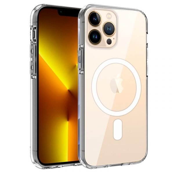 carcasa cool para iphone 13 pro max magnetica transparente