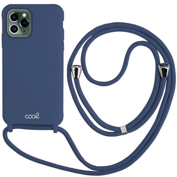 carcasa cool para iphone 14 pro cordon liso marino