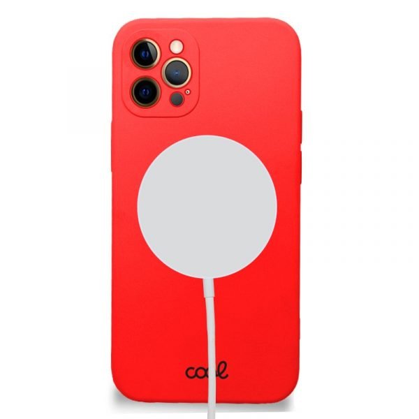 carcasa cool para iphone 14 pro magnetica cover rojo 1