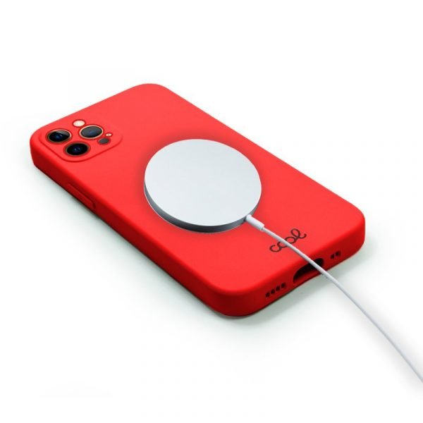 carcasa cool para iphone 14 pro magnetica cover rojo 2