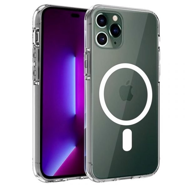 carcasa cool para iphone 14 pro magnetica transparente