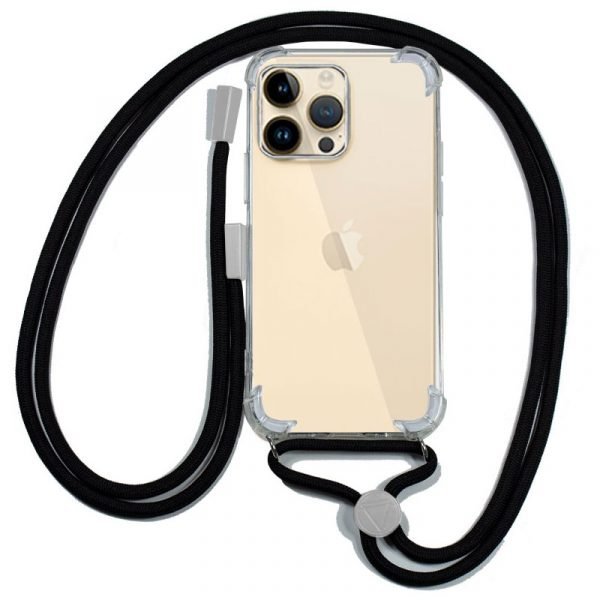 carcasa cool para iphone 14 pro max cordon negro