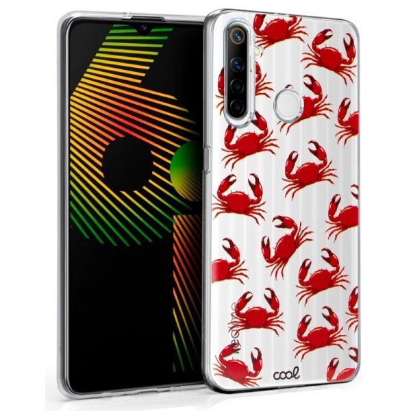 carcasa cool para realme 6i clear cangrejos