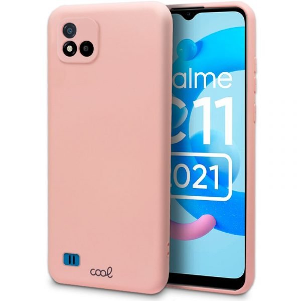 carcasa cool para realme c11 2021 cover rosa