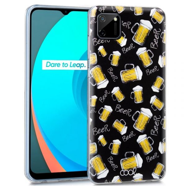 carcasa cool para realme c11 dibujos beer