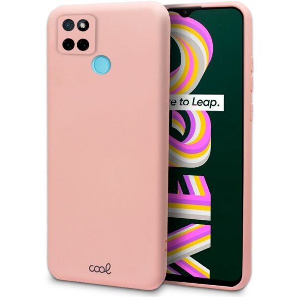 carcasa cool para realme c21y c25y cover rosa