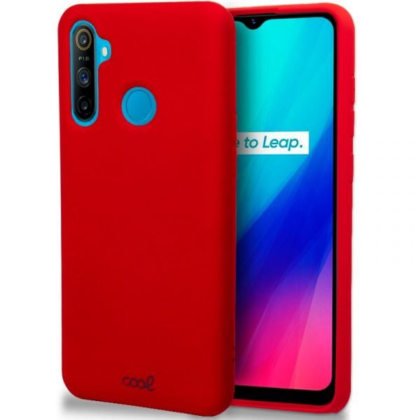 carcasa cool para realme c3 cover rojo