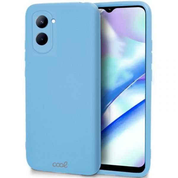 carcasa cool para realme c33 cover celeste